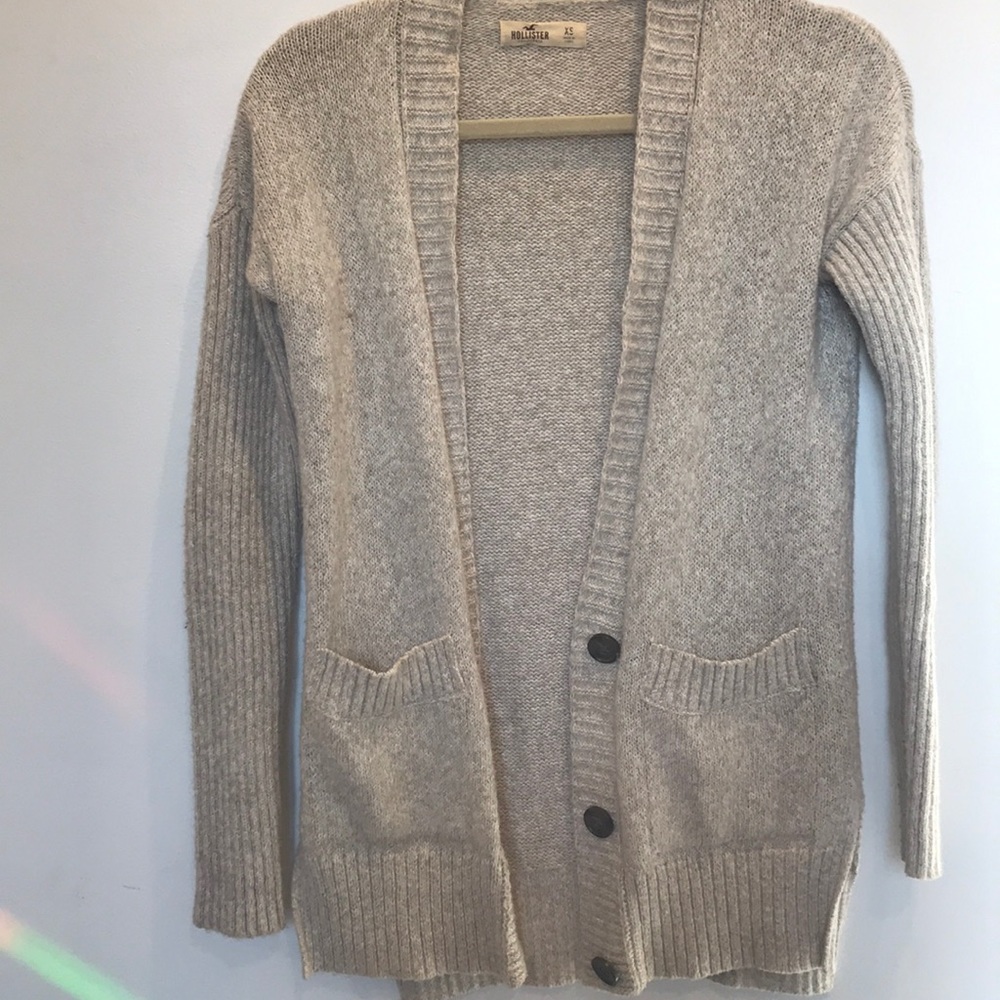 Tan Hollister cardigan